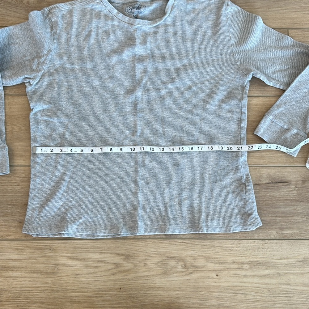Jachs MFG Grey Long Sleeve Waffle Knit Shirt - Picture 3 of 5